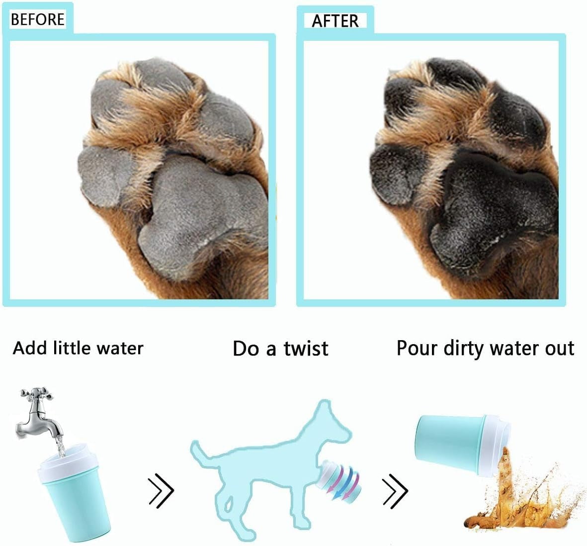 Dog Paw Cleaner Washing Cup